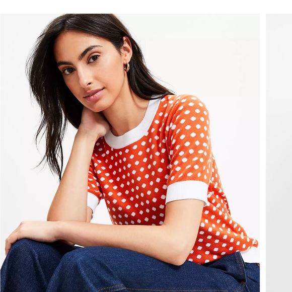 LOFT Sweaters - Loft polka dot sweater